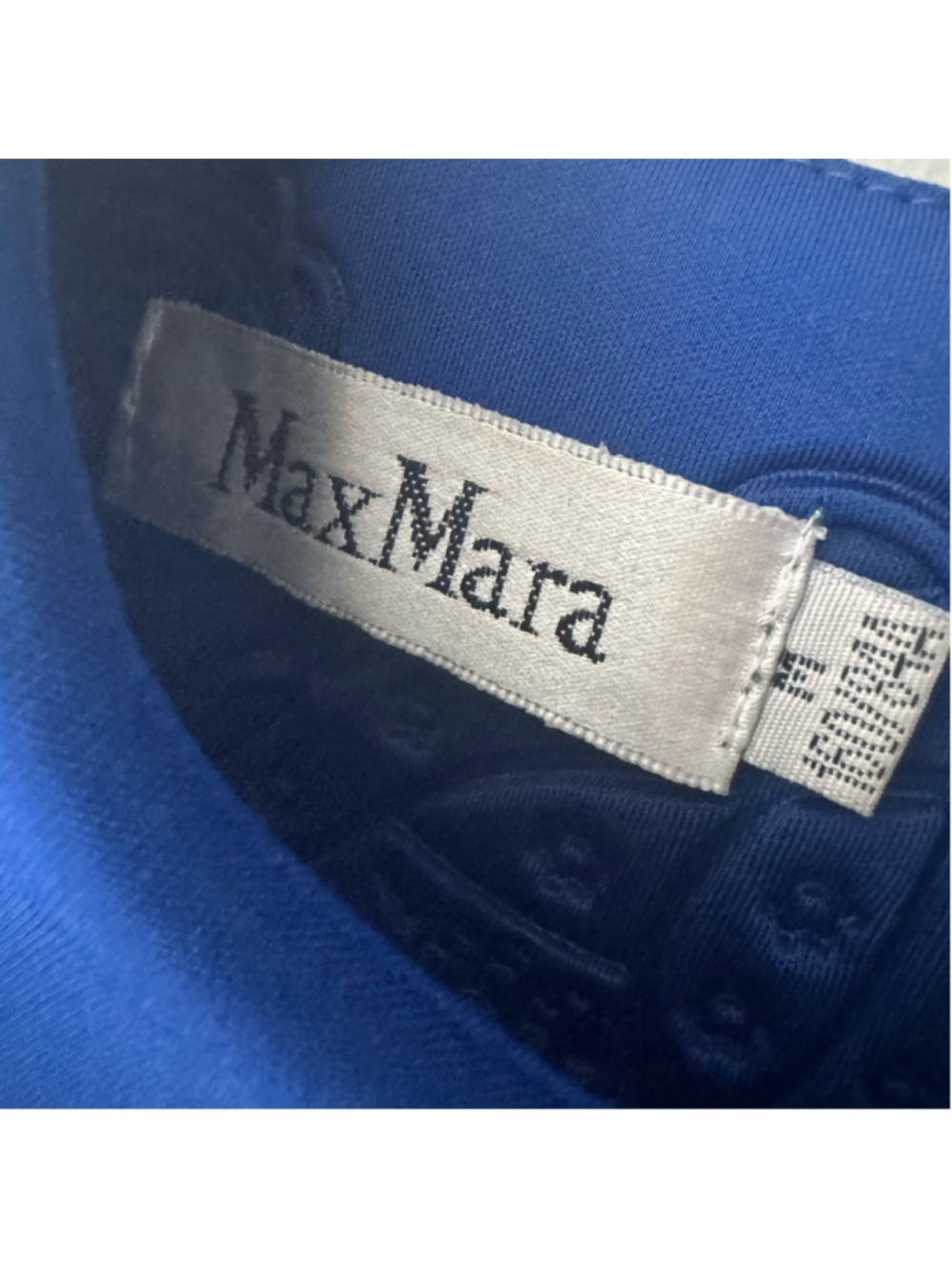 MaxMara Cobalt Blue Long Sleeve Mini Cocktail Dress size Medium - Picture 5 of 10